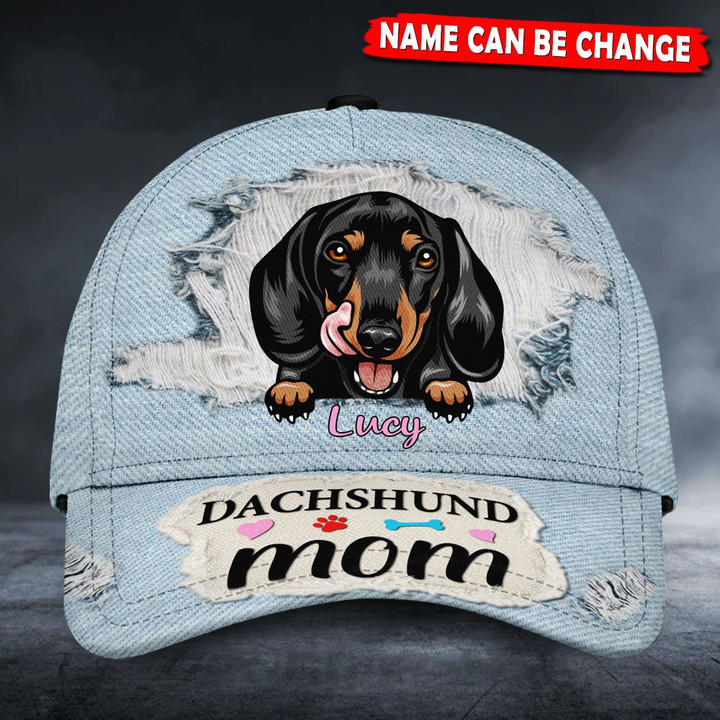 Personalized Dachshund Mom Classic Caps 3D Printing Dog Mom Human Custom Store 