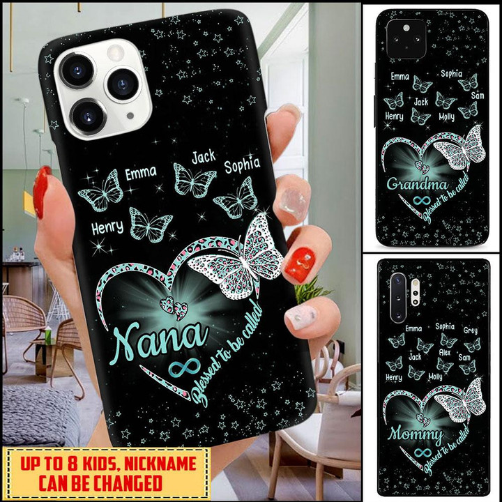 Personalized Blessed To Be Called Grandma Butterfly Phone case NVL02AUG21TT2 Phonecase FUEL 