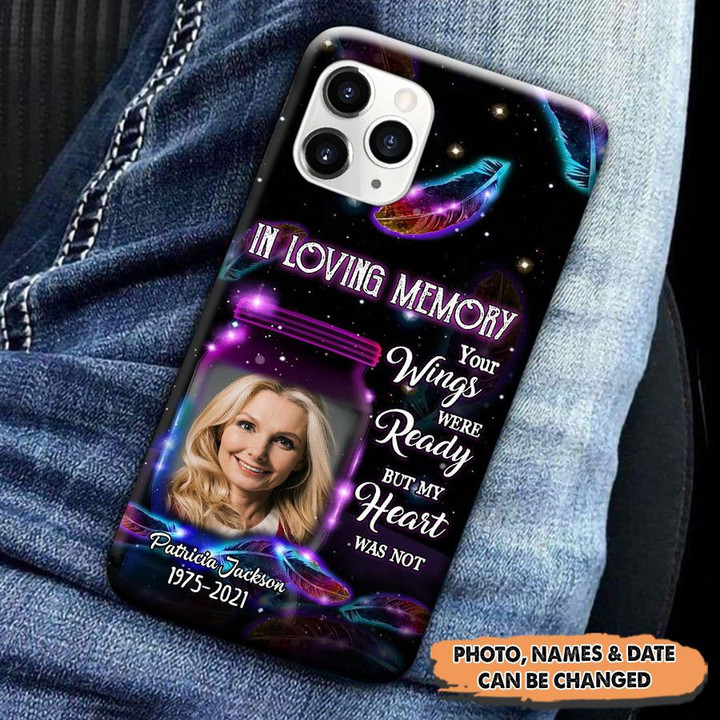 In Loving Memory Family Loss Custom Photo Upload Picture Memorial Gift Phone case HLD17MAR22VA1 Silicone Phone Case Humancustom - Unique Personalized Gifts Iphone iPhone SE 2020 