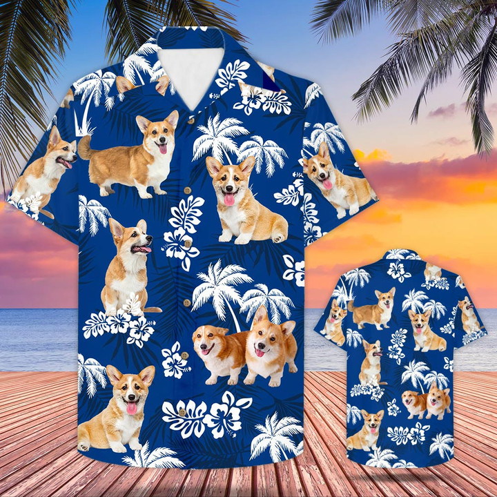 Corgi Hawaiian Shirt For Dog Lovers Do99
