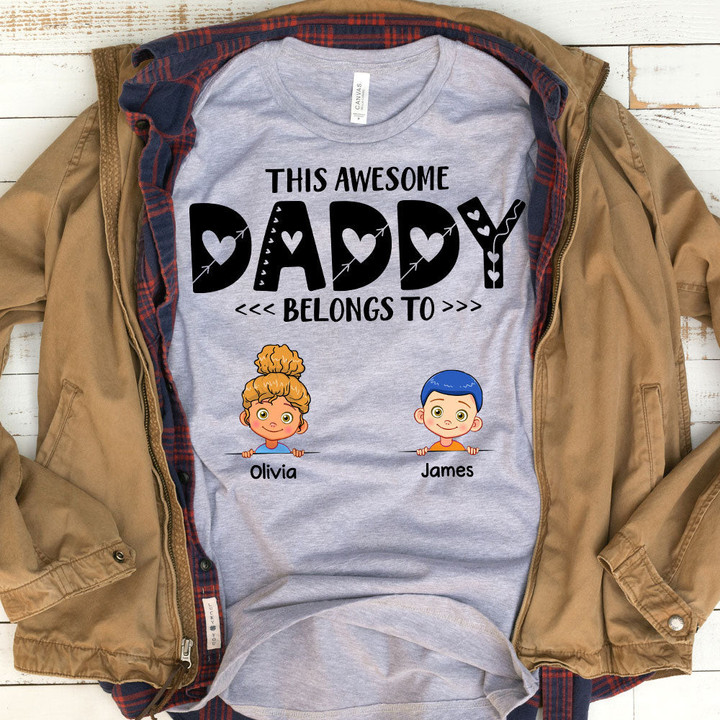 This Awesome Mommy Daddy Grandma belongs to Personalized Shirt Mug