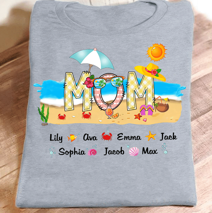 Mom Beach Summer | Personalized T-Shirt