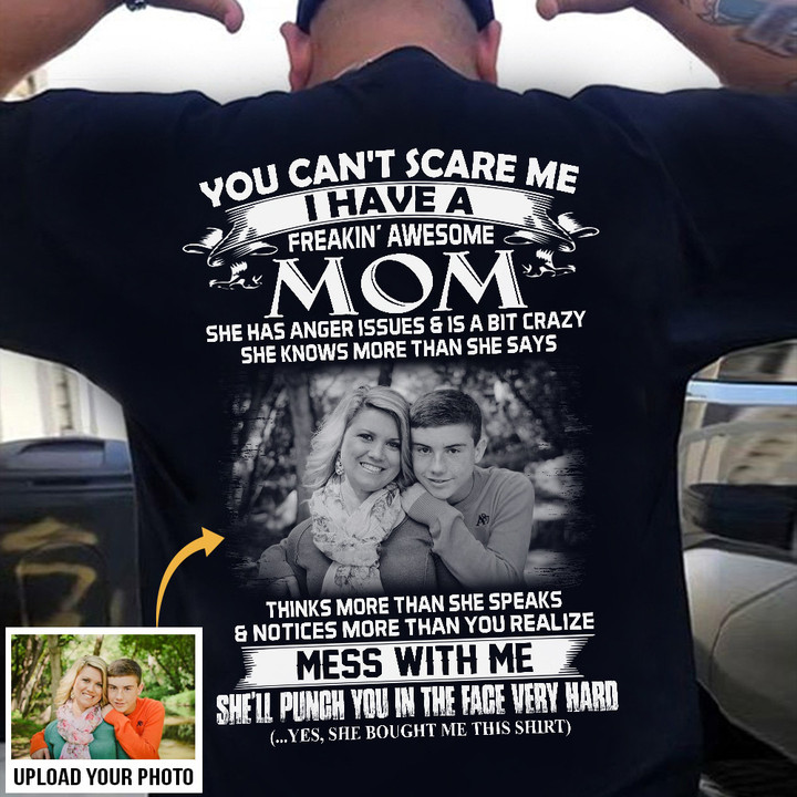 Custom Son And Mom Photo Shirt