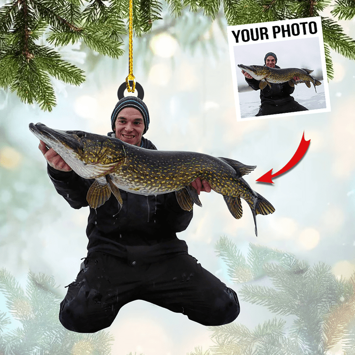 Custom Fishing Photo Ornament