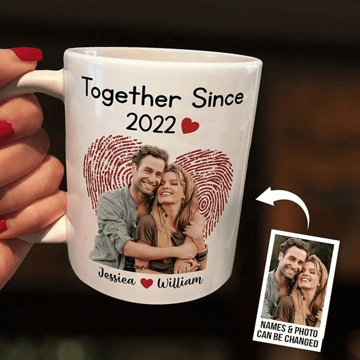 Custom Photo Couple Mug
