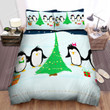 The Christmas Art, Surrounded By The Penguin Bed Sheets Spread Duvet Cover Bedding Sets
