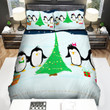 The Christmas Art, Surrounded By The Penguin Bed Sheets Spread Duvet Cover Bedding Sets