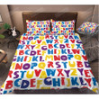 Colorful Letters Bed Sheets Duvet Cover Bedding Set