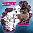 Personalized Custom Name January Girl And Elephant Girl Floral Pattern 3D All Over Print Hoodie, Zip-up Hoodie