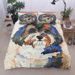 Shih Tzu Oil Painting Cotton Bed Sheets Spread Comforter Duvet Cover Bedding Sets