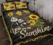 3D Panda Sunflower You Are My Sunshine Cotton Bed Sheets Spread Comforter Duvet Cover Bedding Sets