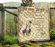 To My Wife Quilt - Gypsy Horse Quilt Blanket Great Customized Blanket Gifts For Birthday Christmas Thanksgiving Anniversary