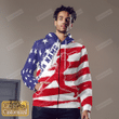 Personalized Baseball USA Flag 3D All Over Print Hoodie, Zip-up Hoodie
