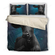 Black Cow Galaxy Cotton Bed Sheets Spread Comforter Duvet Cover Bedding Sets