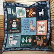 May The Llama Of Happiness Forever Spit In Your Direction Quilt Blanket Great Customized Blanket Gifts For Birthday Christmas Thanksgiving