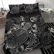 Tonga Turtle Black White Duvet Cover Bedding Set
