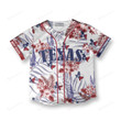 Texas Proud Bluebonnet Baseball Tee Jersey Shirt