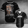 Jesus Lion - I Took A DNA Test And God Is My Father Baseball Tee Jersey Shirt