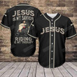 Jesus Is My Savior, Riding Is My Therapy Baseball Tee Jersey Shirt