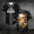 Jesus - Child Of God Lion Baseball Tee Jersey Shirt