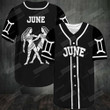 Gemini June Cool Zodiac Baseball Tee Jersey Shirt