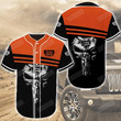 Jeep Orange Skull Baseball Tee Jersey Shirt