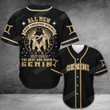 The Best Are Born As Gemini Baseball Tee Jersey Shirt