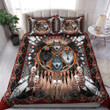 Native American Wolf Pattern Bed Sheets Spread Comforter Duvet Cover Bedding Sets