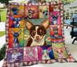 Chihuahua Colorful Life Of Chihuahua Dogs Quilt Blanket Great Customized Blanket Gift For Birthday Christmas Thanksgiving Anniversary