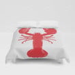 Watercolor Lobster Cotton Bed Sheets Spread Comforter Duvet Cover Bedding Sets
