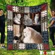Cat Be Love Life Like Cats Love Fish White Hairy Cats Quilt Blanket Great Customized Blanket Gifts For Birthday Christmas Thanksgiving
