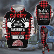 Personalized Rockin’ The Trucker Wife Life Custom Hoodie And Legging All Over Printed