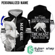 Personalized Custom Name I’M A May Girl For Weakness The Beast 3D All Over Print Hoodie, Zip-Up Hoodie