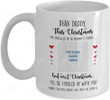 Personalized Dear Daddy Mug This Christmas I'll Be Snuggled Up In Mommy's Tummy But Next Christmas I'll Be Cuddled Up With You Funny Daddy Mug Great Customized Photo Mug for Christmas Coffee Mug