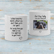 Personalized Dog Memorial Coffee Mug Gifts, Dog Memorial Gifts, I'm Right Here In Your Heart, Heartfelt Gifts For Dog Lover