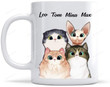 Personalized Cat Mug Custom Name Quote Cat Are My Favorite People Mug
