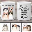 Personalized Cat Mug Custom Name Quote Cat Are My Favorite People Mug