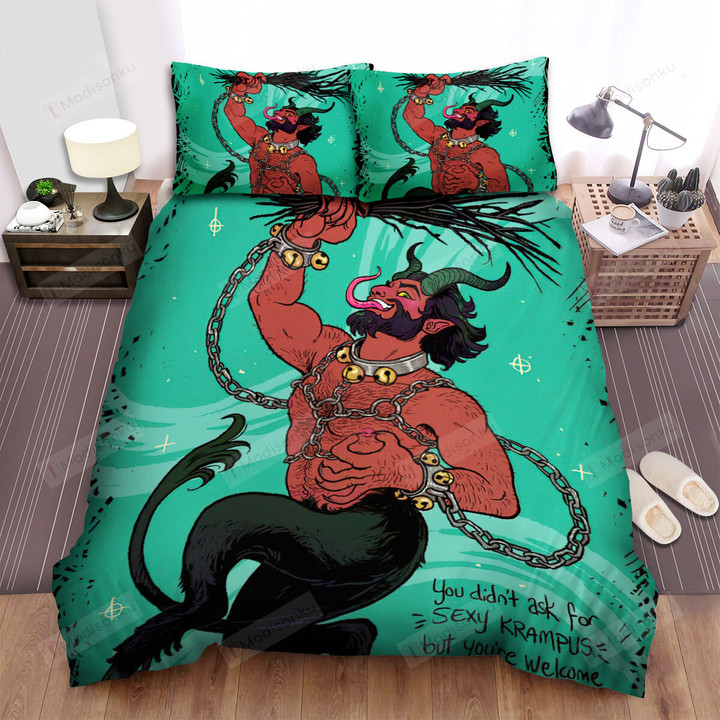 The Christmas Art, Krampus So Sexy Bed Sheets Spread Duvet Cover Bedding Sets
