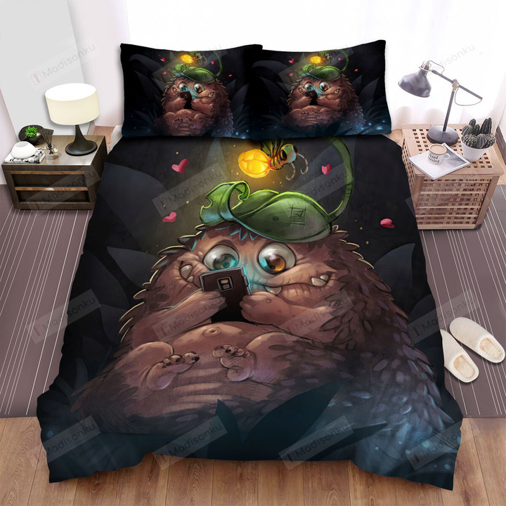 The Wild Animal - The Hedgehog Surfing Net Bed Sheets Spread Duvet Cover Bedding Sets