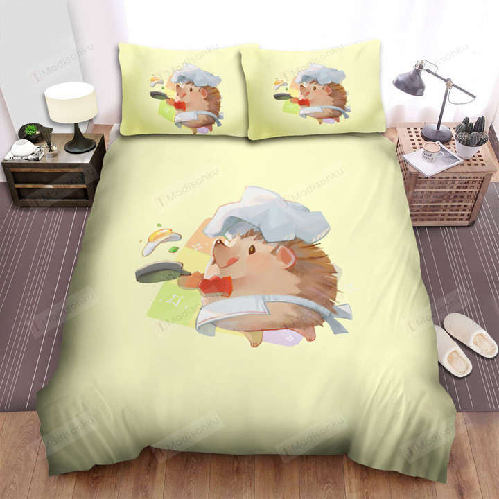 The Wild Animal - The Hedgehog Chef Art Bed Sheets Spread Duvet Cover Bedding Sets