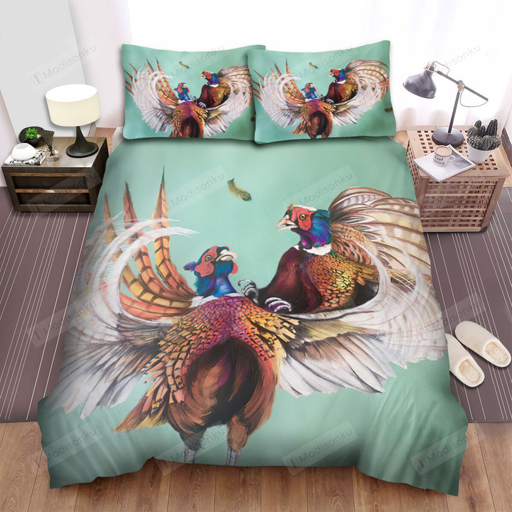 The Wild Chicken - The Pheasant In The Battle Bed Sheets Spread Duvet Cover Bedding Sets