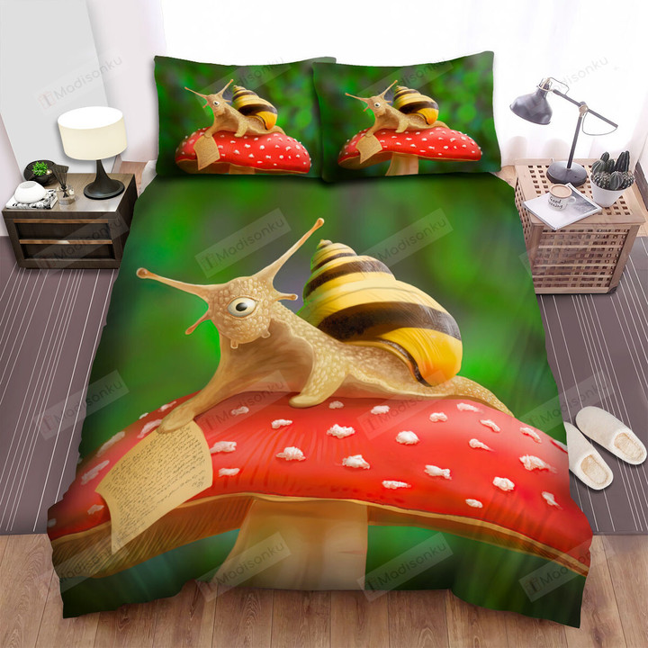 The Cyclop Snail Art Bed Sheets Spread Duvet Cover Bedding Sets