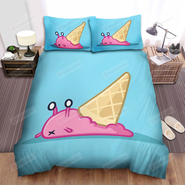 The Snail Cream Moving Slowly Bed Sheets Spread Duvet Cover Bedding Sets