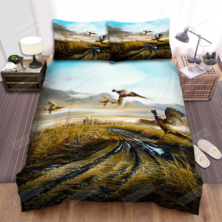 The Wild Chicken - The Pheasant Coming Back To The Homeland Bed Sheets Spread Duvet Cover Bedding Sets