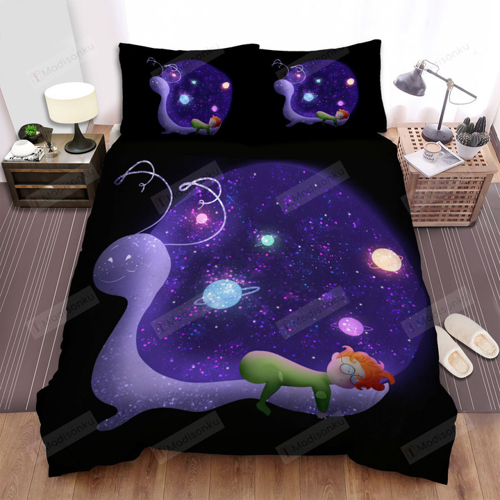 The Snail Dream Of My Boy Bed Sheets Spread Duvet Cover Bedding Sets