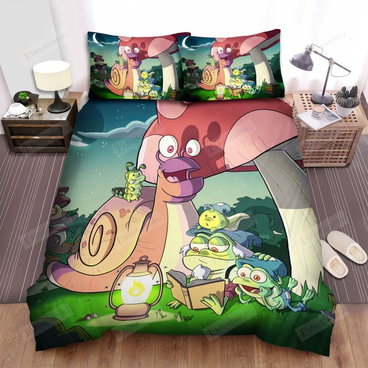 The Snail Listening To An Old Frog Bed Sheets Spread Duvet Cover Bedding Sets