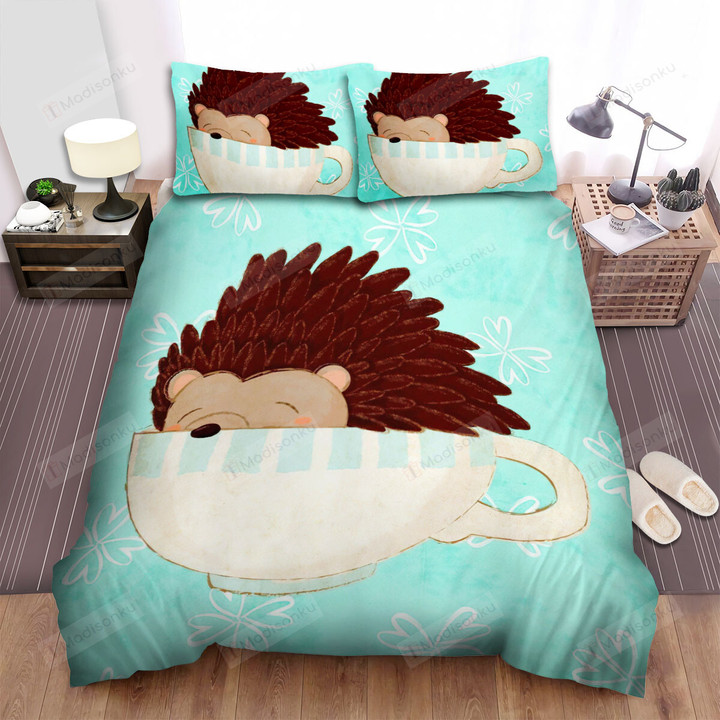 The Wild Animal - The Hedgehog In The Cup Bed Sheets Spread Duvet Cover Bedding Sets