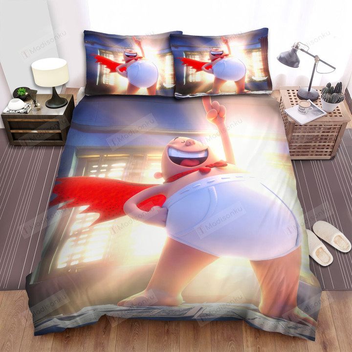 Captain Underpants Superhero Posing Bed Sheets Spread Duvet Cover Bedding Sets