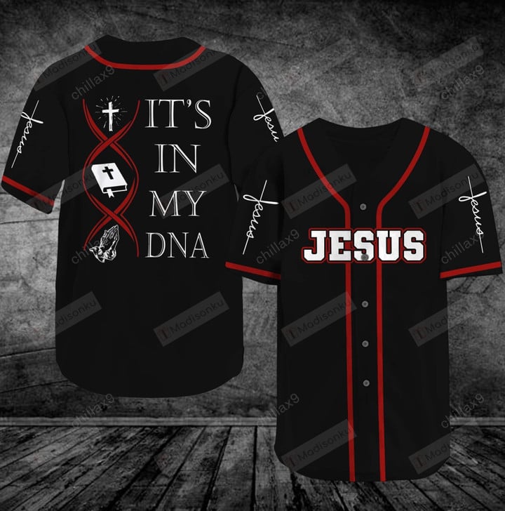 Jesus - In my DNA Baseball Tee Jersey Shirt