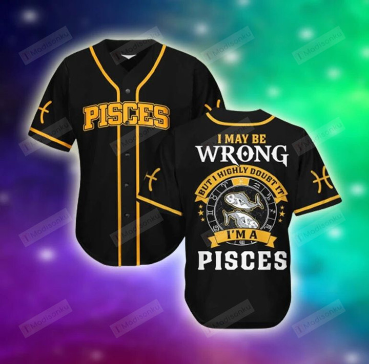 I'm An Pisces Zodiac Baseball Tee Jersey Shirt
